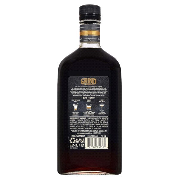 slide 3 of 5, Grind Espresso Shot Rum Liqueur, 750 ml