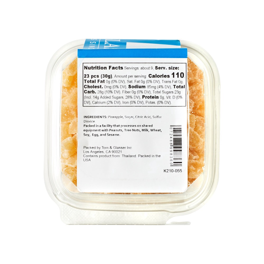 slide 2 of 3, Torn & Glasser Torn Glasser Diced Sweetened Pineapple, 10 oz