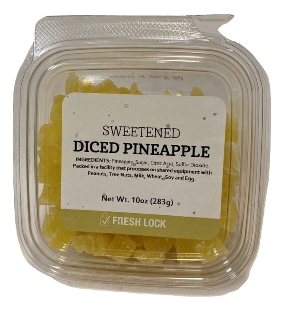 slide 1 of 1, Torn & Glasser Torn Glasser Diced Sweetened Pineapple, 10 oz