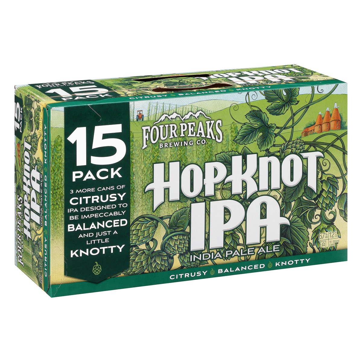 slide 5 of 8, Four Peaks Brewing Four Peaks Hop Knot IPA Craft Beer, 15 Pack Beer, 12 FL OZ Cans, 15 ct