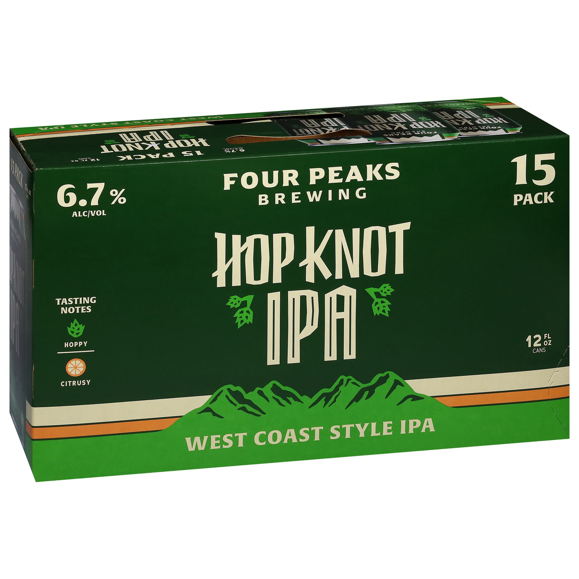 slide 1 of 8, Four Peaks Brewing Four Peaks Hop Knot IPA Craft Beer, 15 Pack Beer, 12 FL OZ Cans, 15 ct