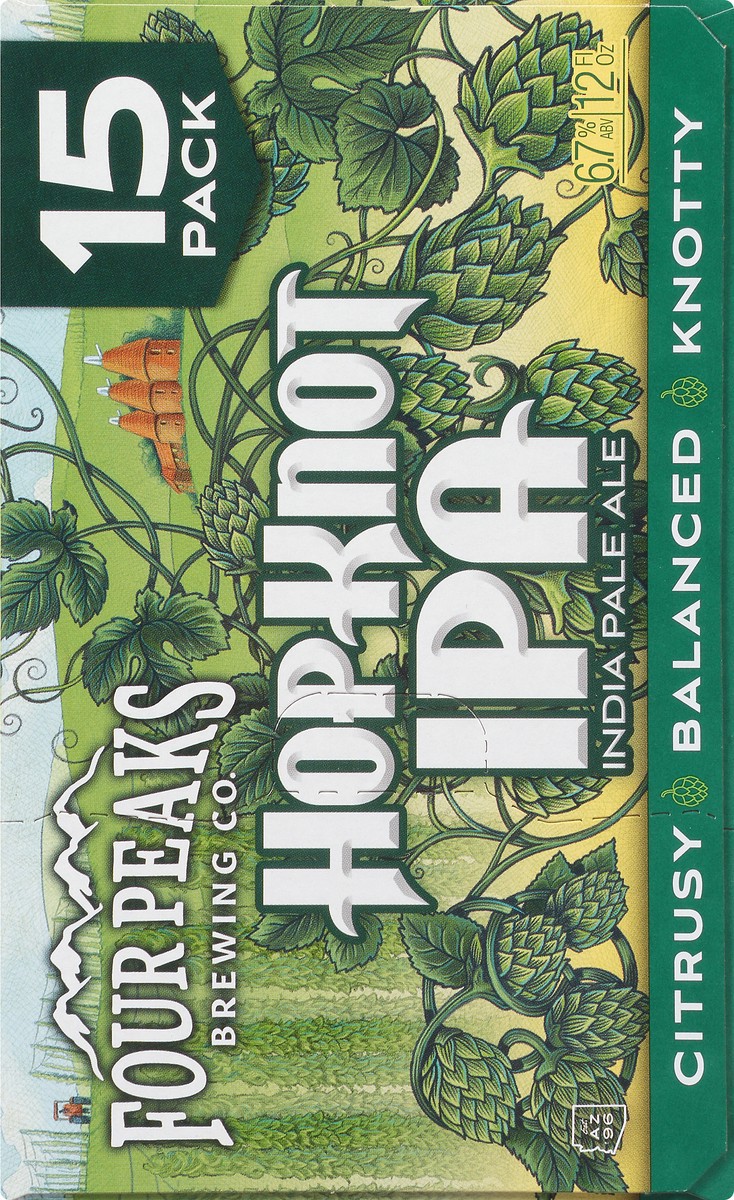 slide 6 of 8, Four Peaks Brewing Four Peaks Hop Knot IPA Craft Beer, 15 Pack Beer, 12 FL OZ Cans, 15 ct