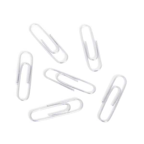 slide 3 of 4, U Brands® Standard Paper Clips, 1-1/4"", Silver, Jar Of 300 Clips, 1 ct