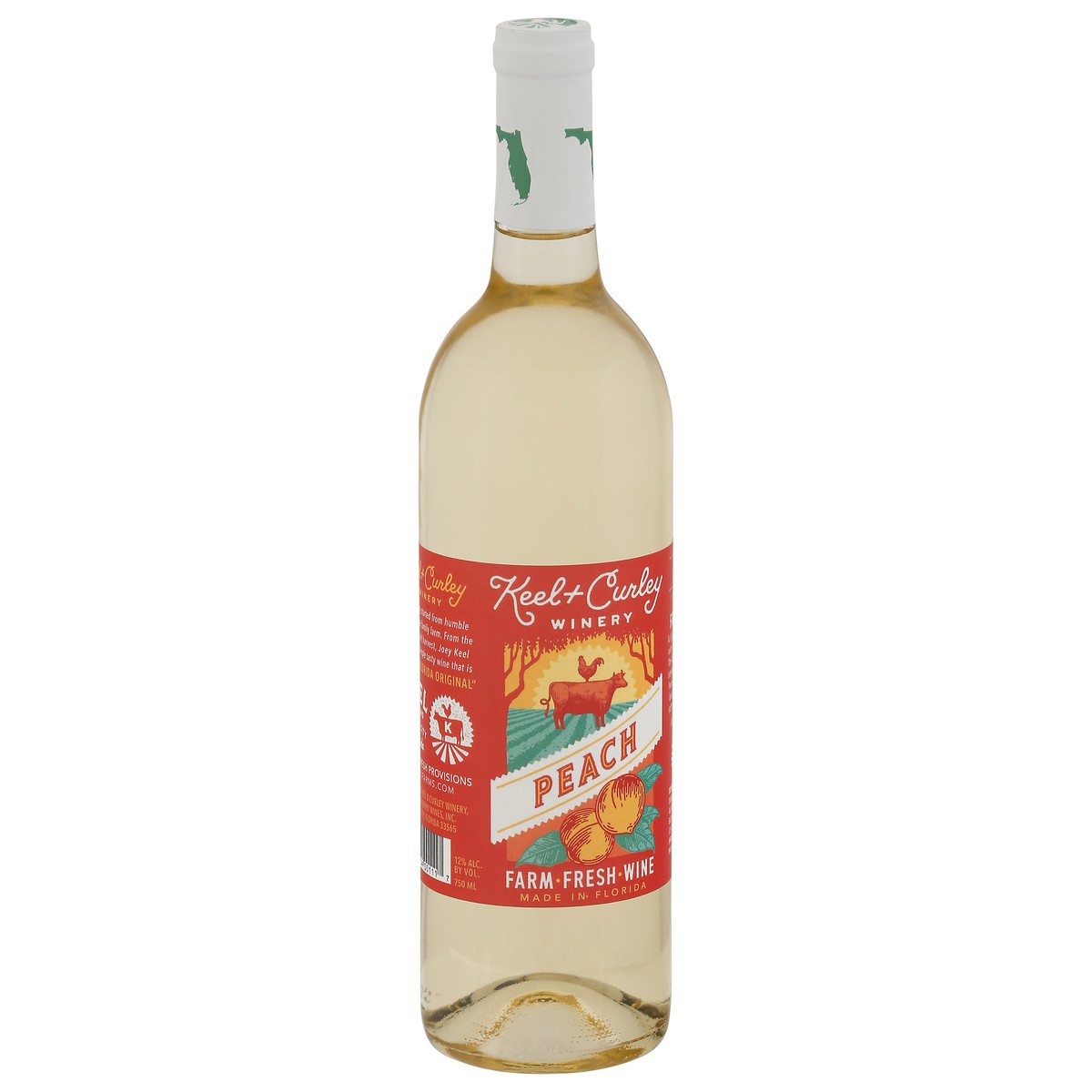 slide 9 of 9, Keel & Curley Winery Peach Wine 750 ml, 750 ml