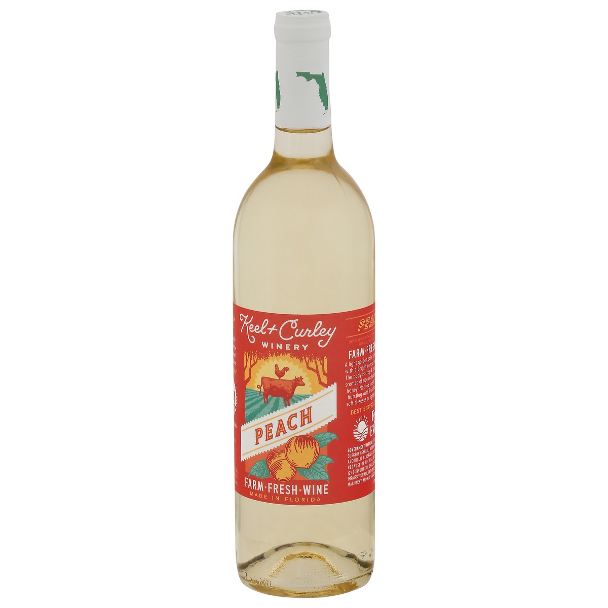 slide 3 of 9, Keel & Curley Winery Peach Wine 750 ml, 750 ml