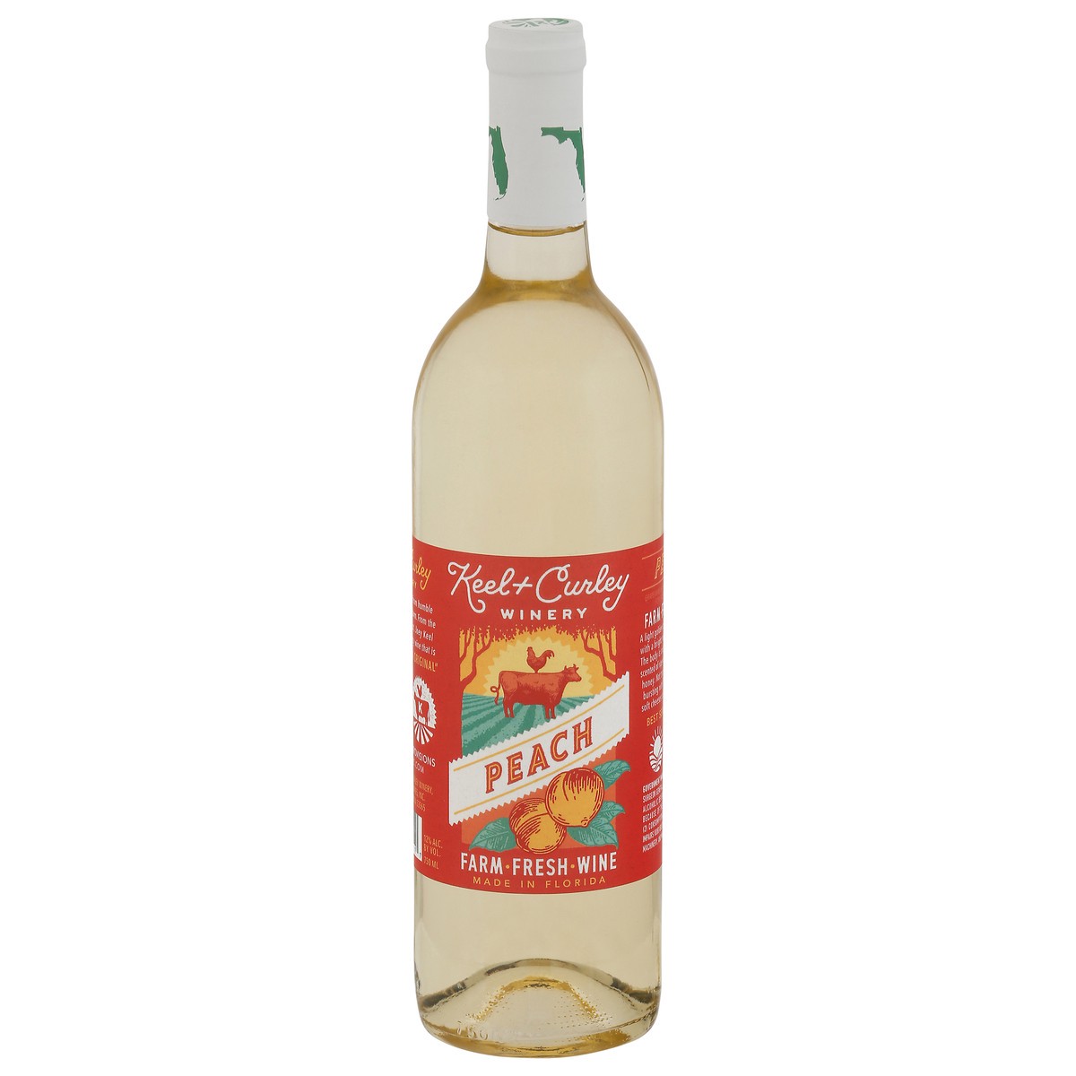 slide 5 of 9, Keel & Curley Winery Peach Wine 750 ml, 750 ml