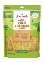 Giant Eagle Mild Cheddar Shredded Cheese