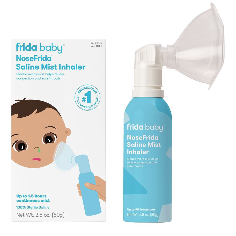 slide 1 of 1, FridaBaby Nosefrida Saline Mist Inhaler, 2.8 oz