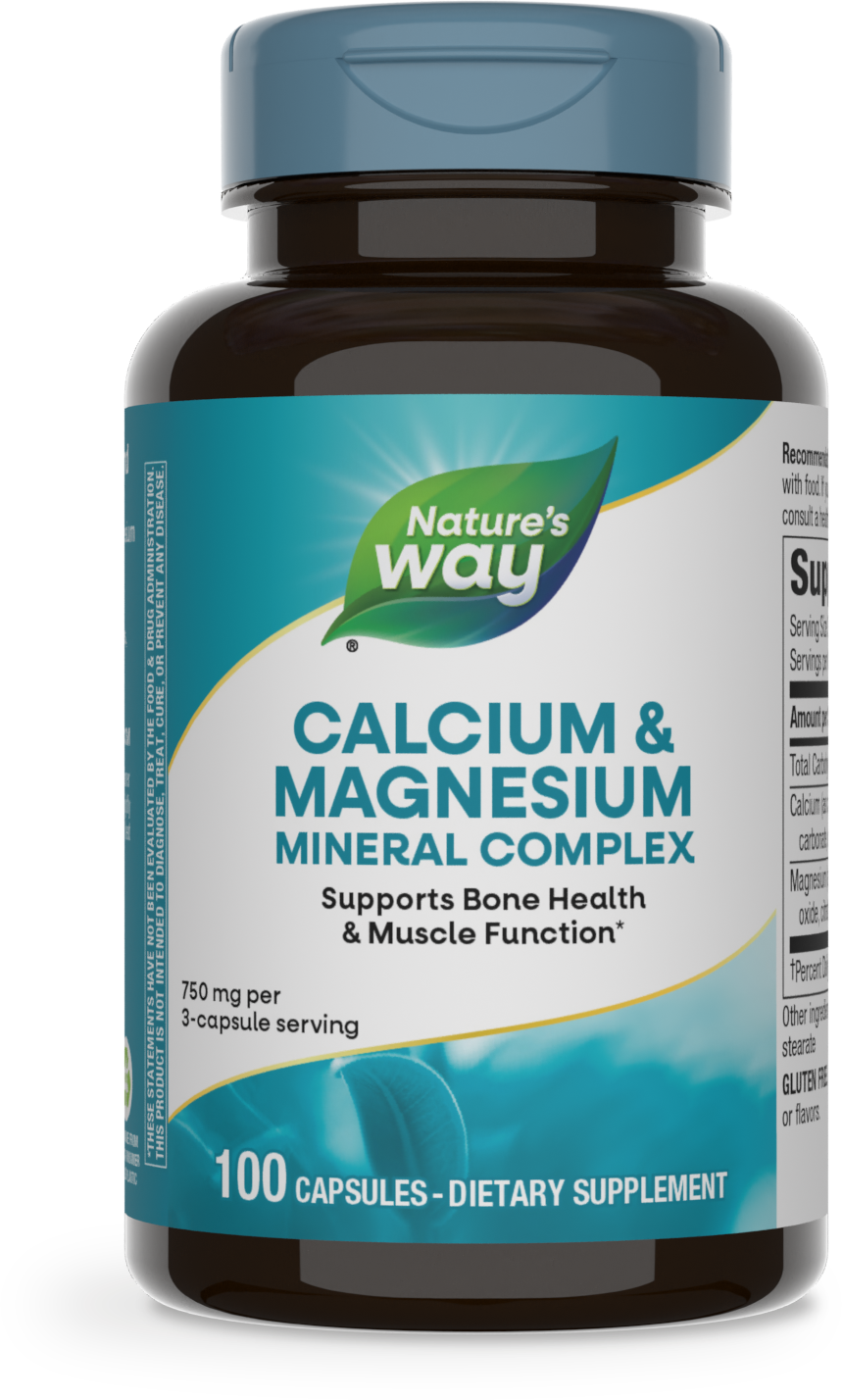 slide 1 of 3, Nature's Way Calcium & Magnesium, 100 ct