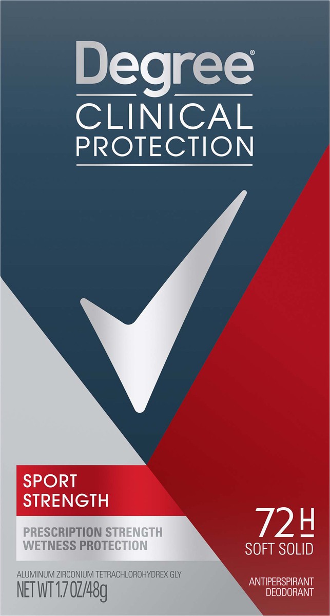 slide 1 of 66, Degree Men Clinical Strength Deodorant Antiperspirant Sport 1.7 oz, 1.7 oz