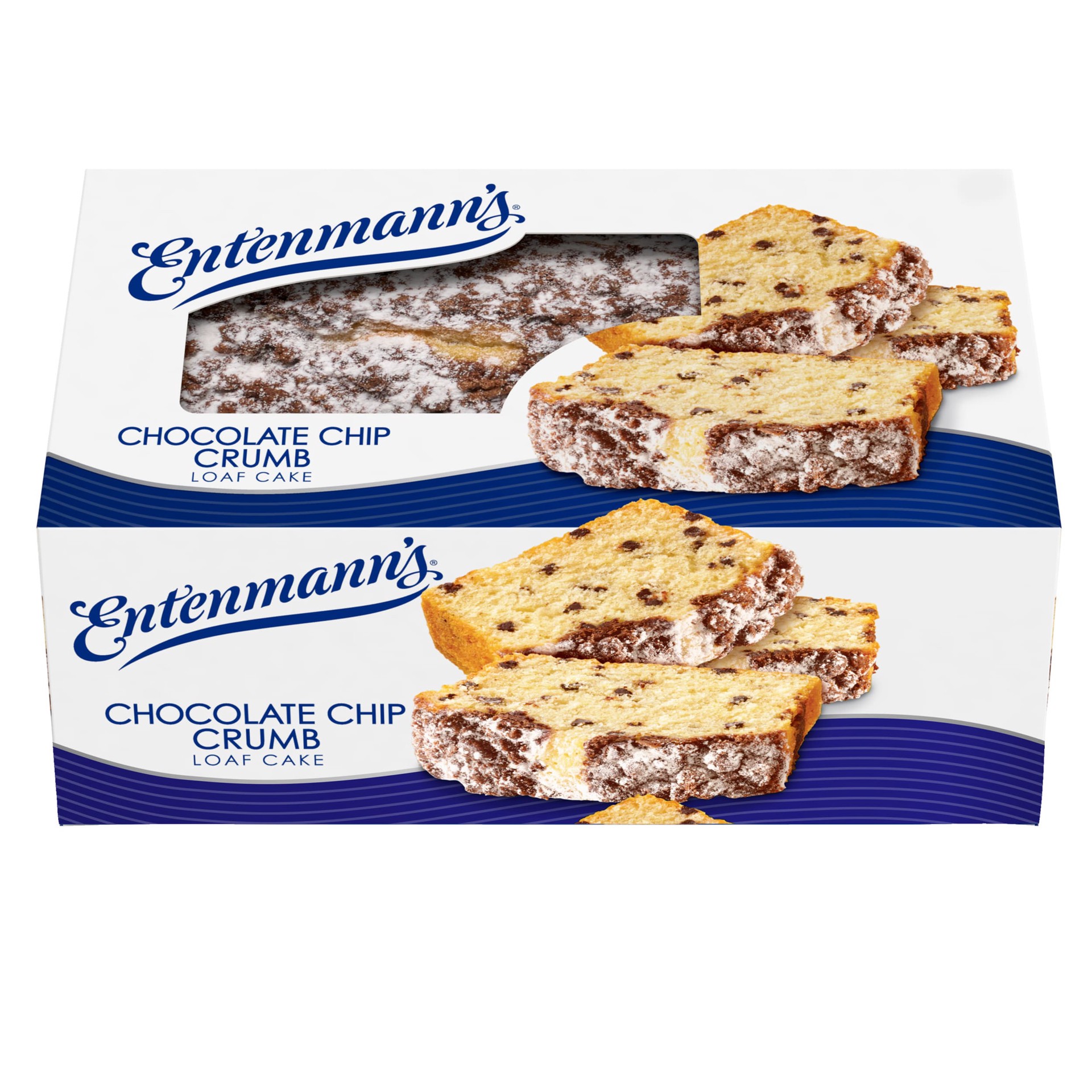 slide 1 of 1, Entenmann's Chocolate Chip Crumb Loaf Cake, 13.5 oz, Chocolate Chip Loaf Cake, Box, 1 cnt