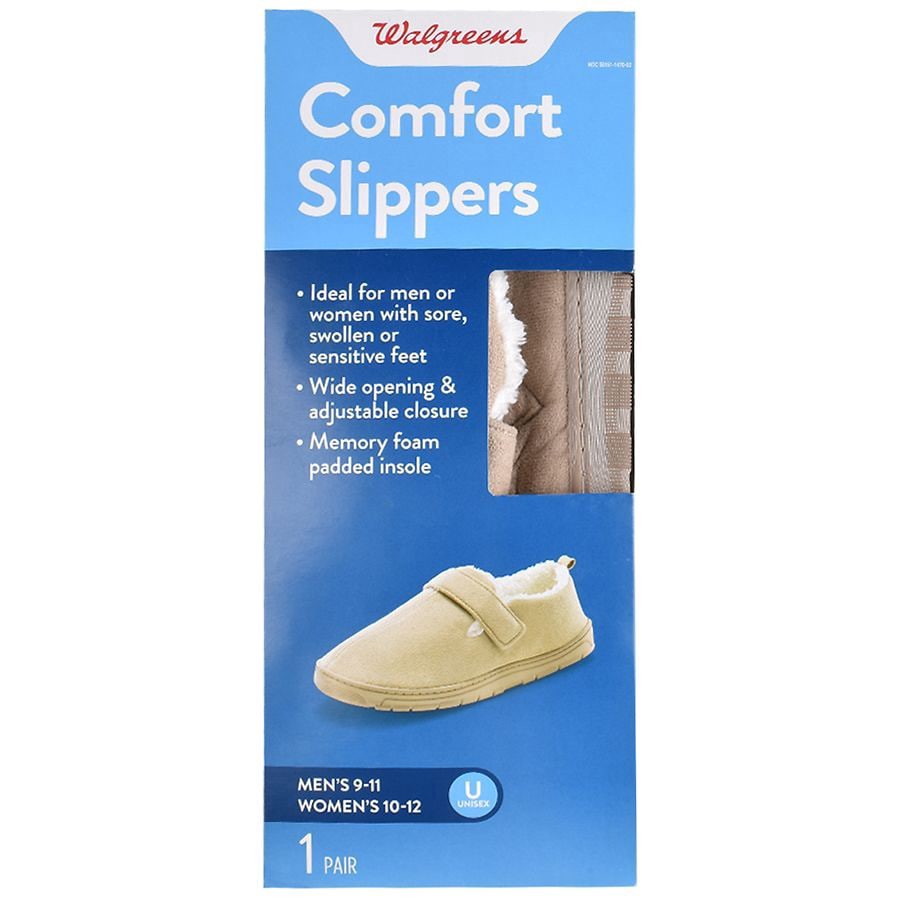slide 2 of 2, Walgreens Comfort Slippers, 1 pair
