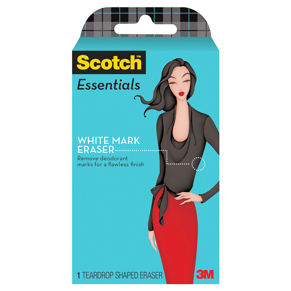 slide 1 of 1, Scotch Essentials White Mark Eraser, 1 ct