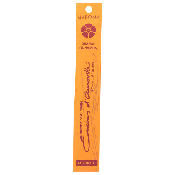 slide 1 of 1, Maroma Eda Incense Orange Cinnamon, 10 ct