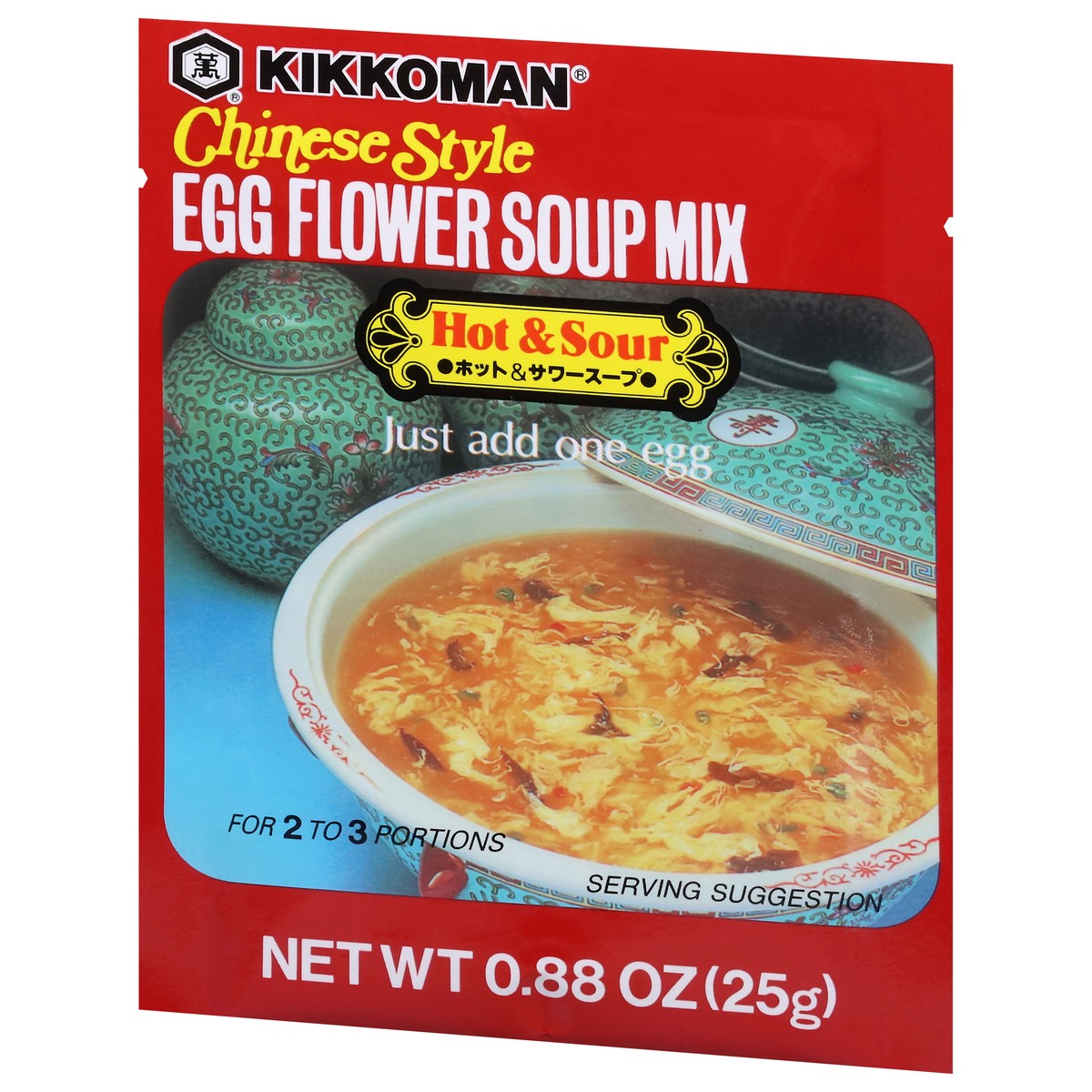 slide 7 of 12, Kikkoman Chinese Style Egg Flower Hot & Sour Soup Mix 0.88 oz, 3 ct