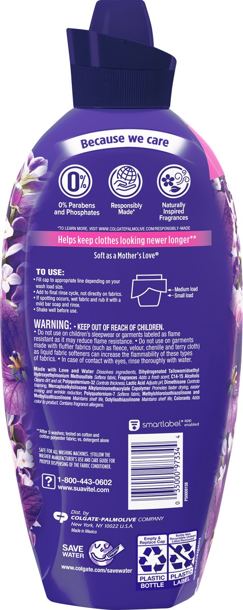 slide 7 of 7, Suavitel Ultra Soothing Lavender HE Fabric Conditioner, 33 Loads, 44 oz