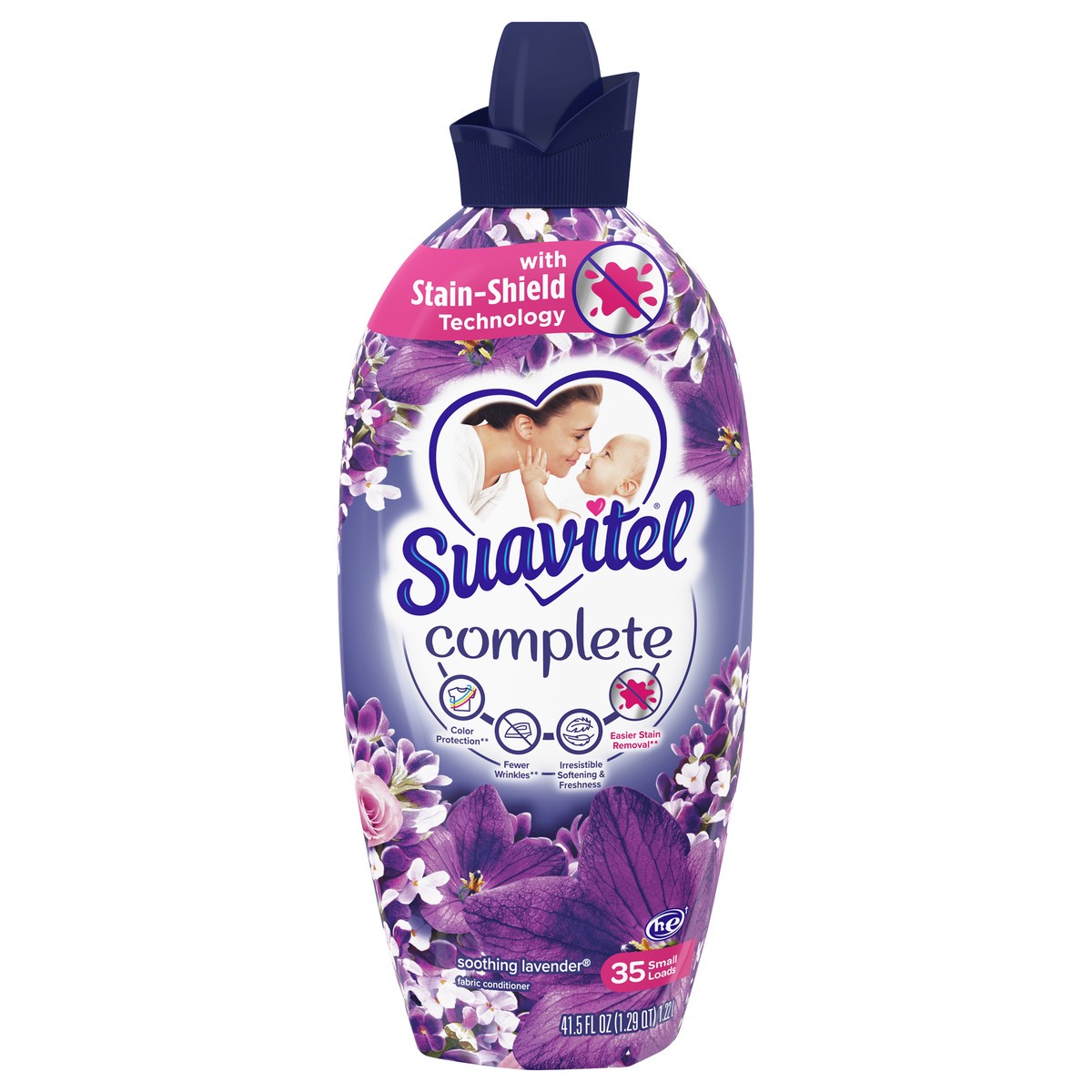 slide 1 of 7, Suavitel Ultra Soothing Lavender HE Fabric Conditioner, 33 Loads, 44 oz