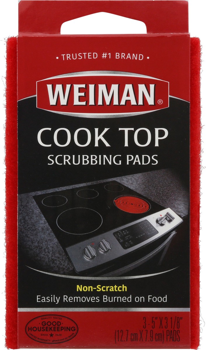 slide 6 of 11, Weiman Cook Top Scrubbing Pads, Non scratch, 3 ct