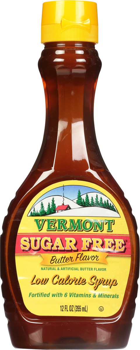 slide 3 of 8, Vermont Sugar Free Low Calorie Butter Flavor Syrup 12 fl oz, 12 fl oz