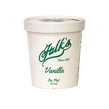 slide 1 of 1, Falk's Vanilla Ice Cream, 1 pint