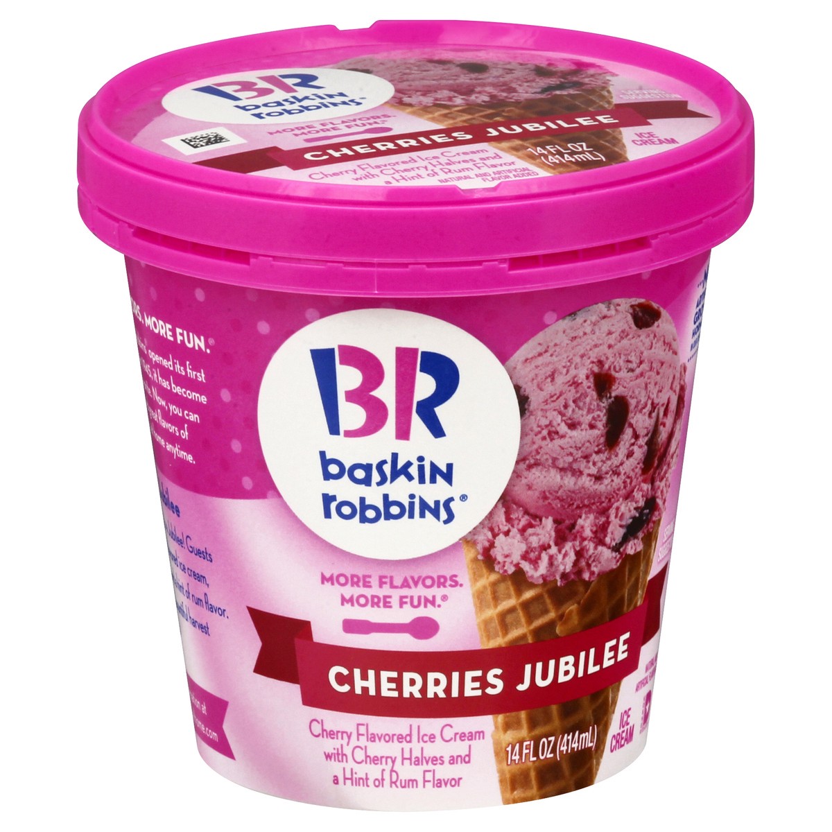 slide 9 of 11, Baskin-Robbins Cherries Jubilee Ice Cream 14.0 oz, 14 oz