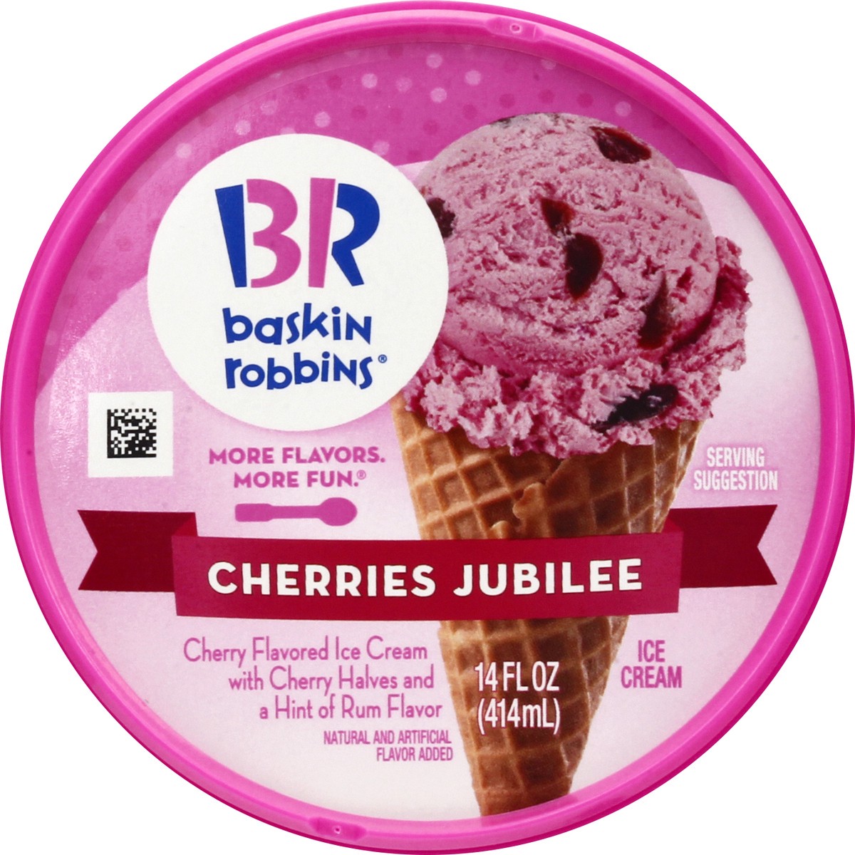 slide 4 of 11, Baskin-Robbins Cherries Jubilee Ice Cream 14.0 oz, 14 oz