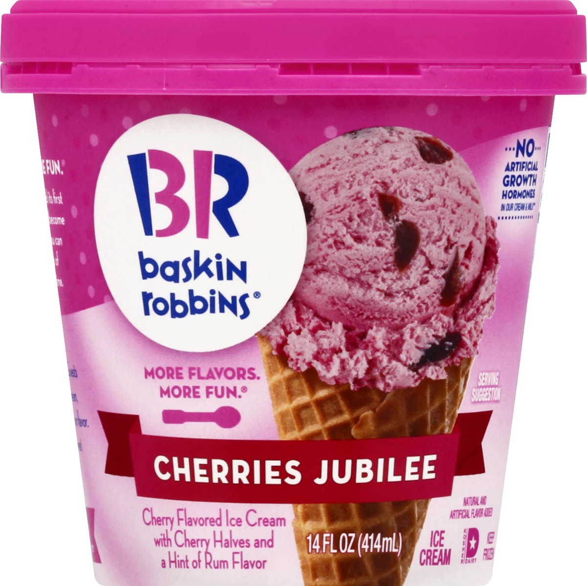 slide 10 of 11, Baskin-Robbins Cherries Jubilee Ice Cream 14.0 oz, 14 oz