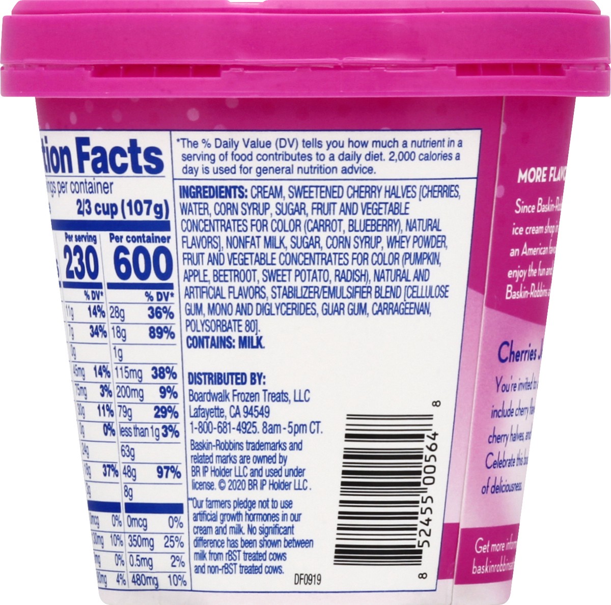 slide 8 of 11, Baskin-Robbins Cherries Jubilee Ice Cream 14.0 oz, 14 oz