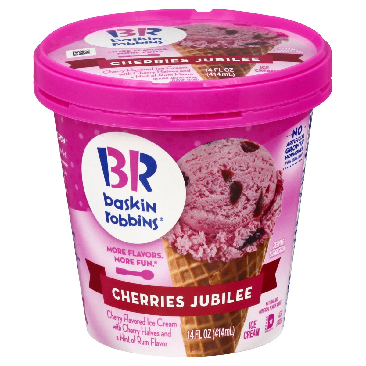 slide 2 of 11, Baskin-Robbins Cherries Jubilee Ice Cream 14.0 oz, 14 oz