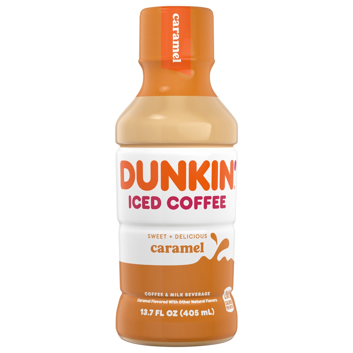slide 3 of 11, Dunkin' Iced Coffee Caramel Bottle, 13.7 fl oz, 13.7 fl oz