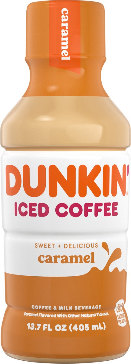 slide 2 of 11, Dunkin' Iced Coffee Caramel Bottle, 13.7 fl oz, 13.7 fl oz