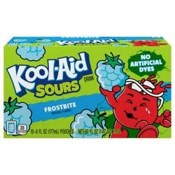 Kool-Aid Sours Frostbite Artificially Flavored Drink, 10-6 Fl Oz Pouches