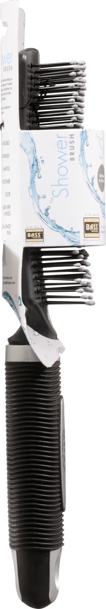 slide 4 of 9, Bass Brushes Professional Grade Rubber Grip Handle Shower Brush, Nylon Pin, 1 ct