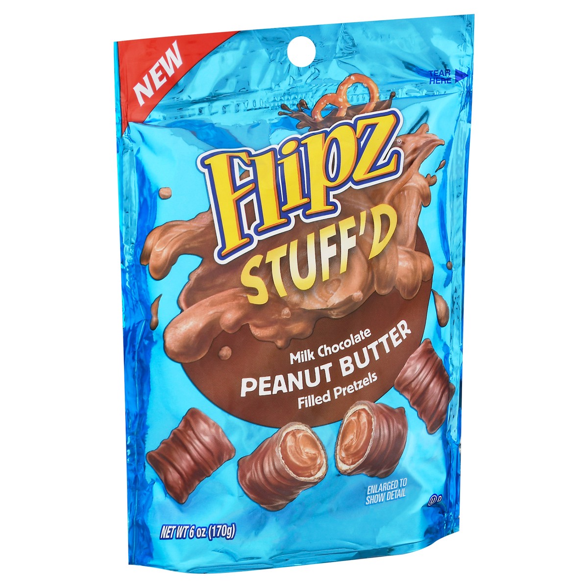 slide 10 of 13, Flipz Stuff'd Pretzels Milk Chocolate Peanut Butter Filled, 6 oz