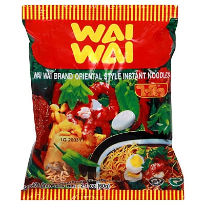 slide 1 of 1, Wai Wai Oriental Style Noodles, 2.1 oz