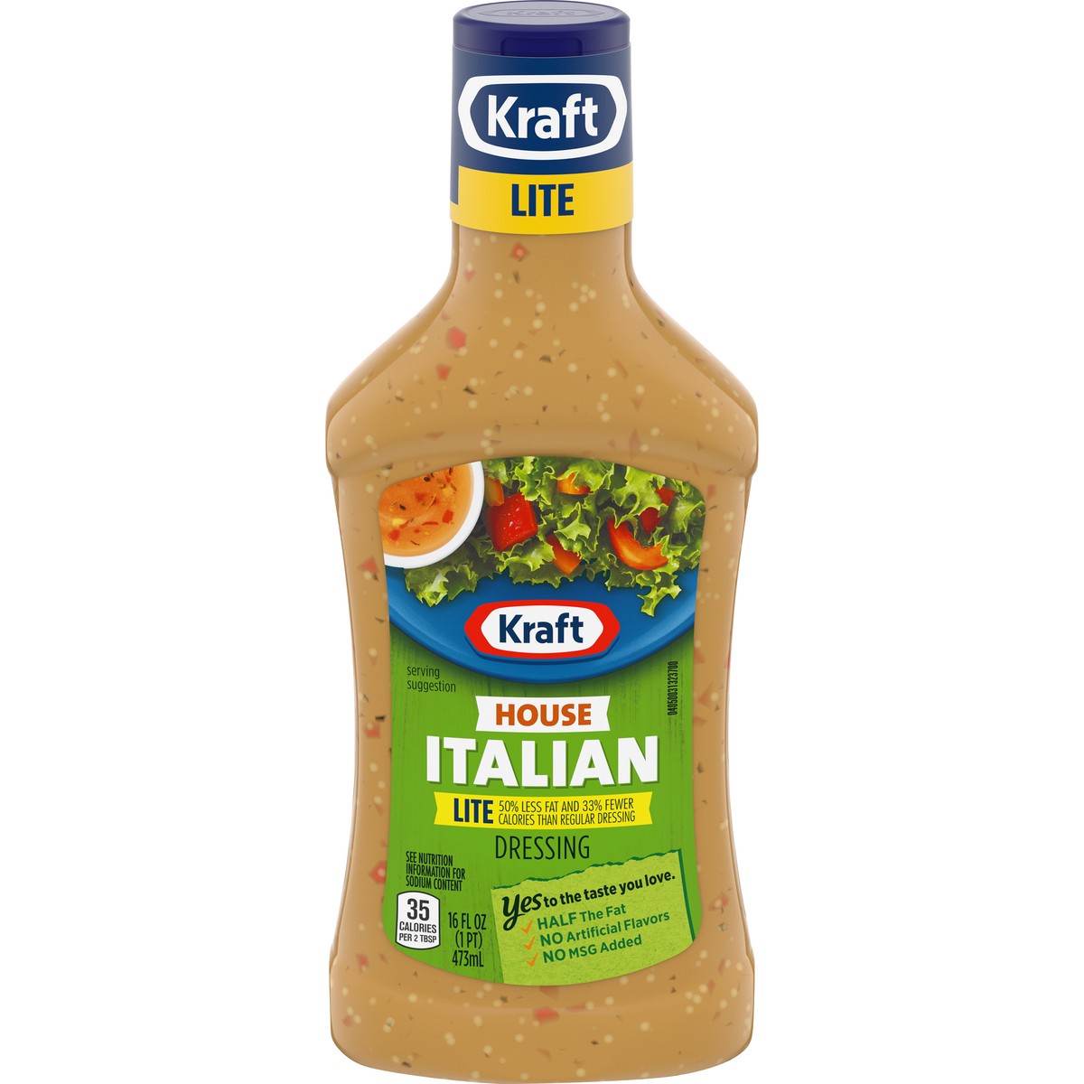 slide 1 of 14, Kraft House Italian Lite Salad Dressing, 16 fl oz Bottle, 16 fl oz