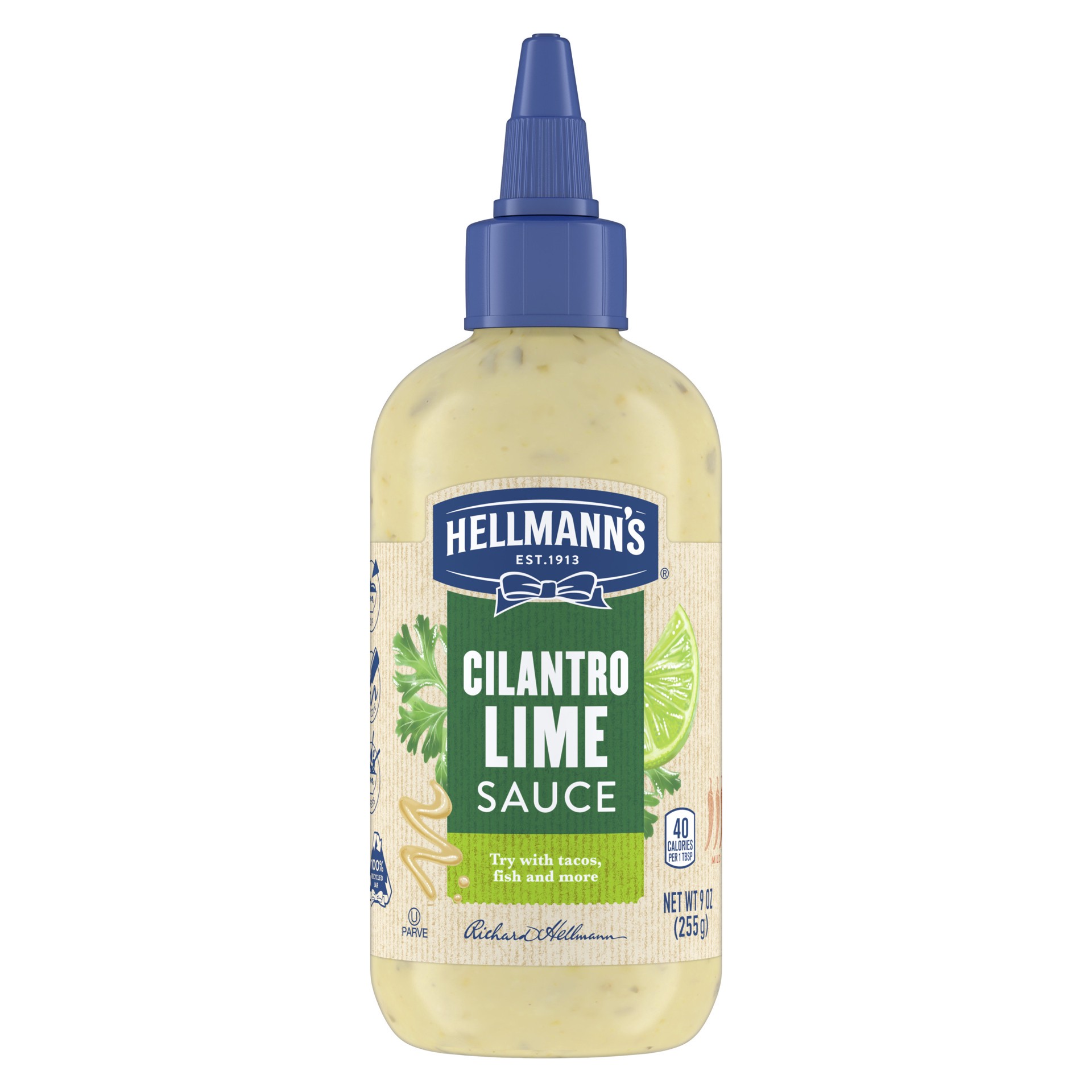 slide 1 of 4, Hellmann's Sauce Cilantro Lime, 9 oz, 9 oz