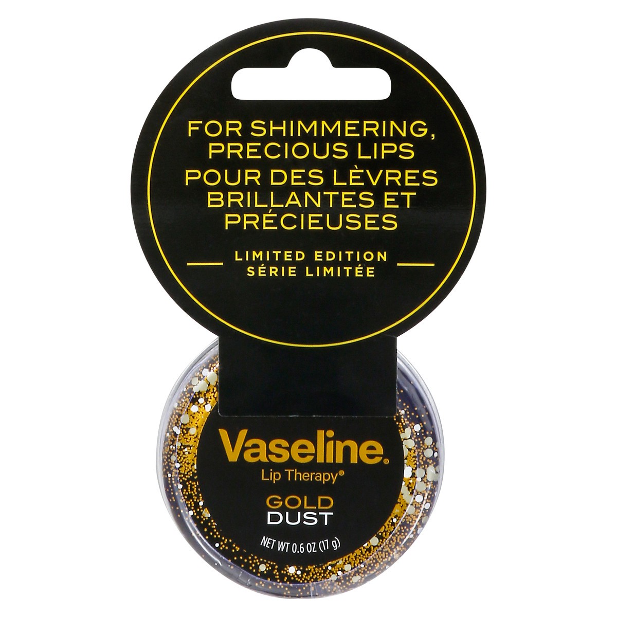 slide 1 of 4, Vaseline Lip Therapy Lip Balm Tin Gold Dust, 0.6 Oz, 0.6 oz