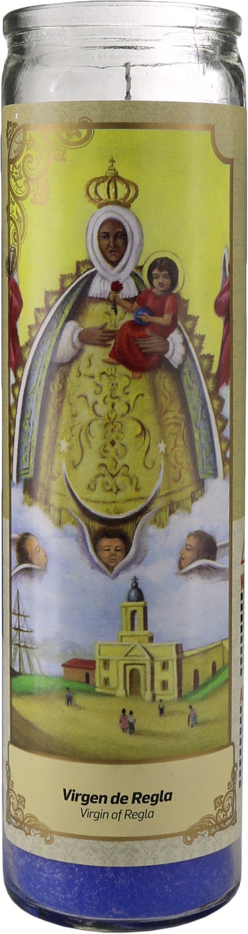slide 1 of 1, Virgen De Regla Candle, 8 ft
