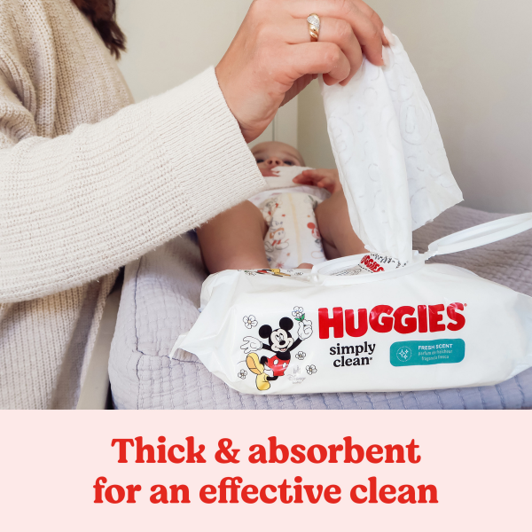slide 11 of 25, Huggies Simply Clean Fresh Scent Baby Wipes, 3 Flip-Top Packs (192 Wipes Total), 3 ct