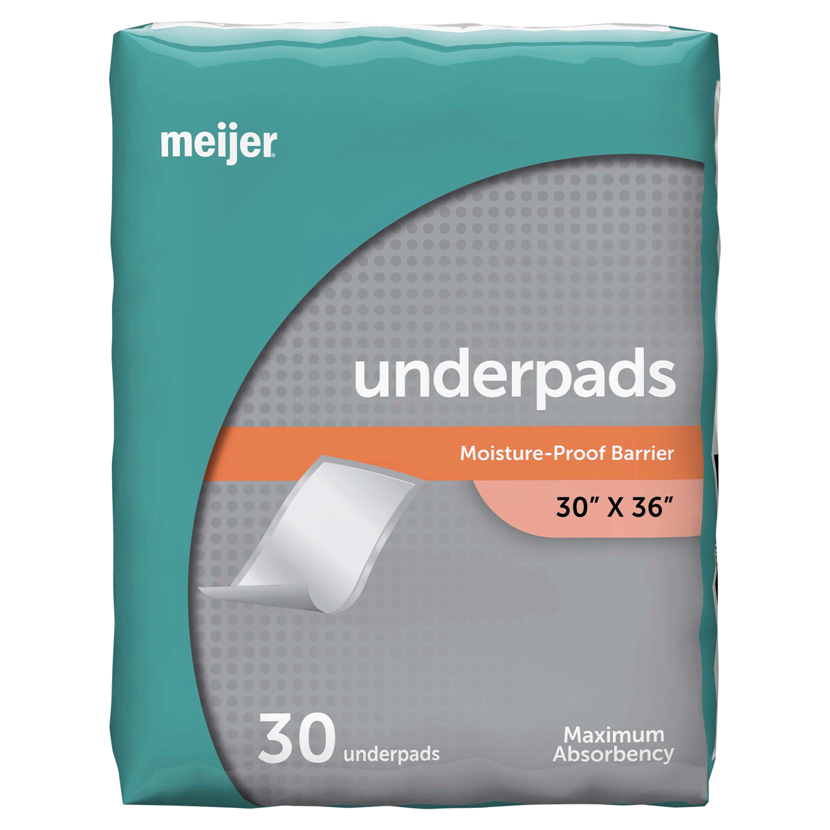 slide 13 of 21, Meijer Underpads, Extra Large, 30 ct