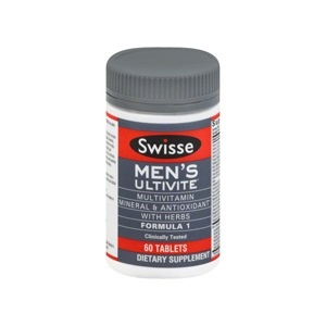 slide 1 of 1, Swisse Mens Ultivite Formula 1 Multivitamin Tablets, 60 ct