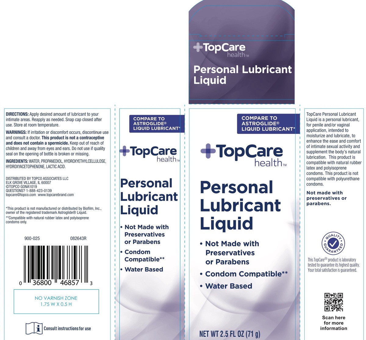 slide 12 of 14, TopCare Personal Lubricant Liquid, 2.5 fl oz