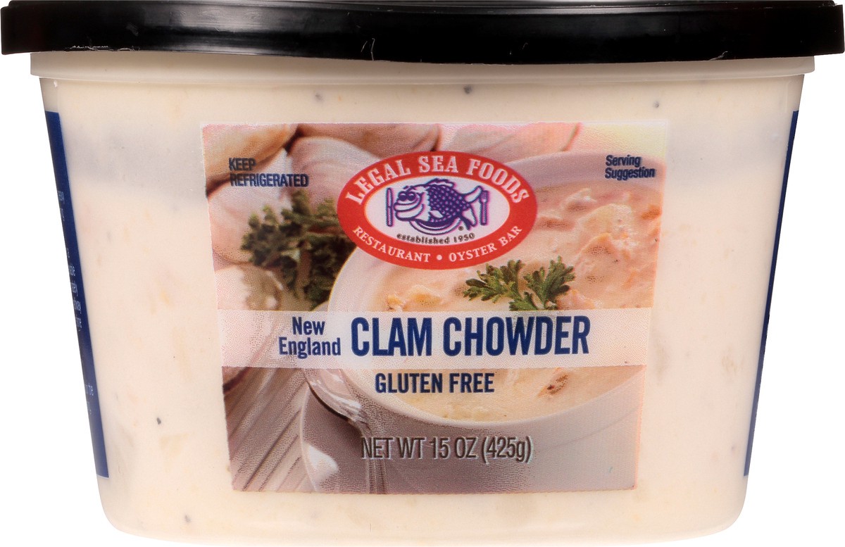 slide 11 of 11, Legal Sea Foods Clam Chowder Gluten Free New England, 15 oz