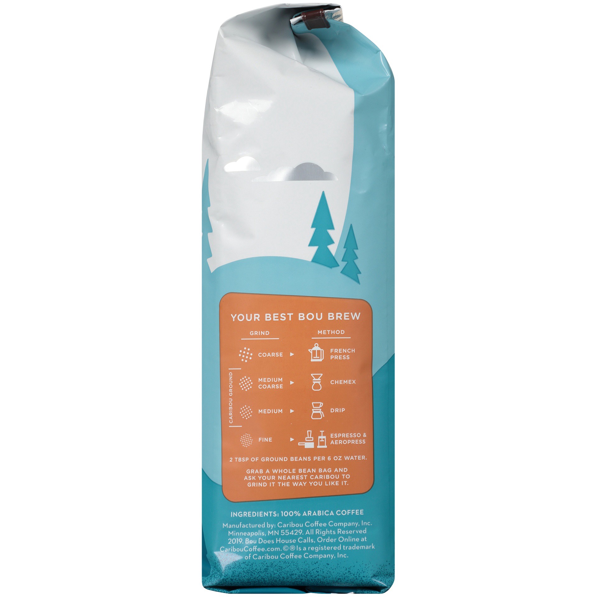 slide 2 of 12, Caribou Coffee Mahogany Dark Roast Ground Coffee 20 oz. Bag, 20 oz