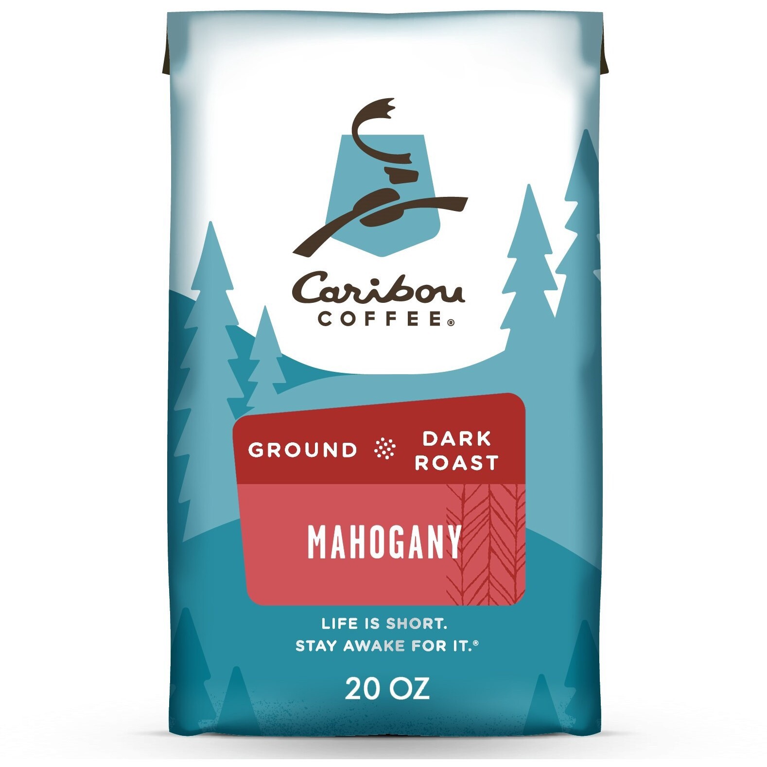 slide 1 of 12, Caribou Coffee Mahogany Dark Roast Ground Coffee 20 oz. Bag, 20 oz