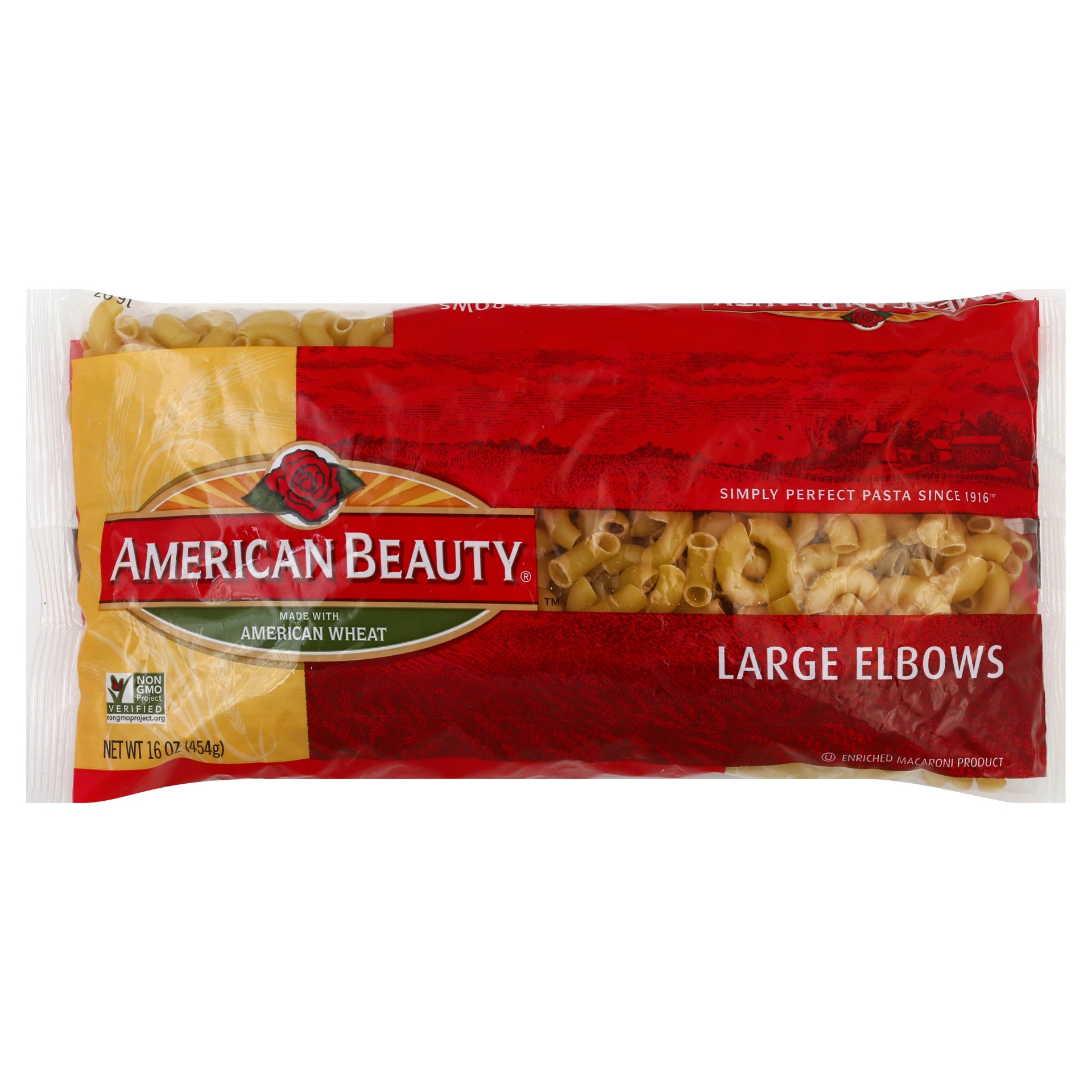 slide 1 of 6, American Beauty Elbows 16 oz, 