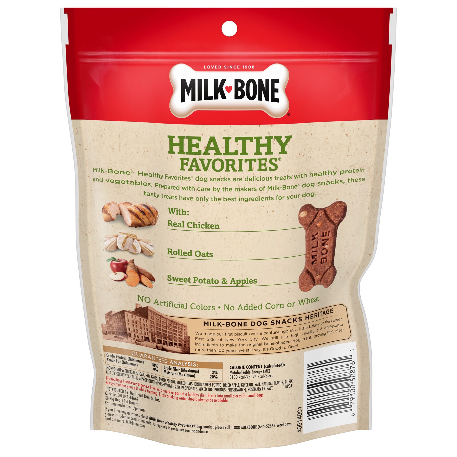 slide 5 of 5, Milk-Bone Healthy Favorites Chewy Dog Treats With Real Chicken, 5-Ounce, 5 oz