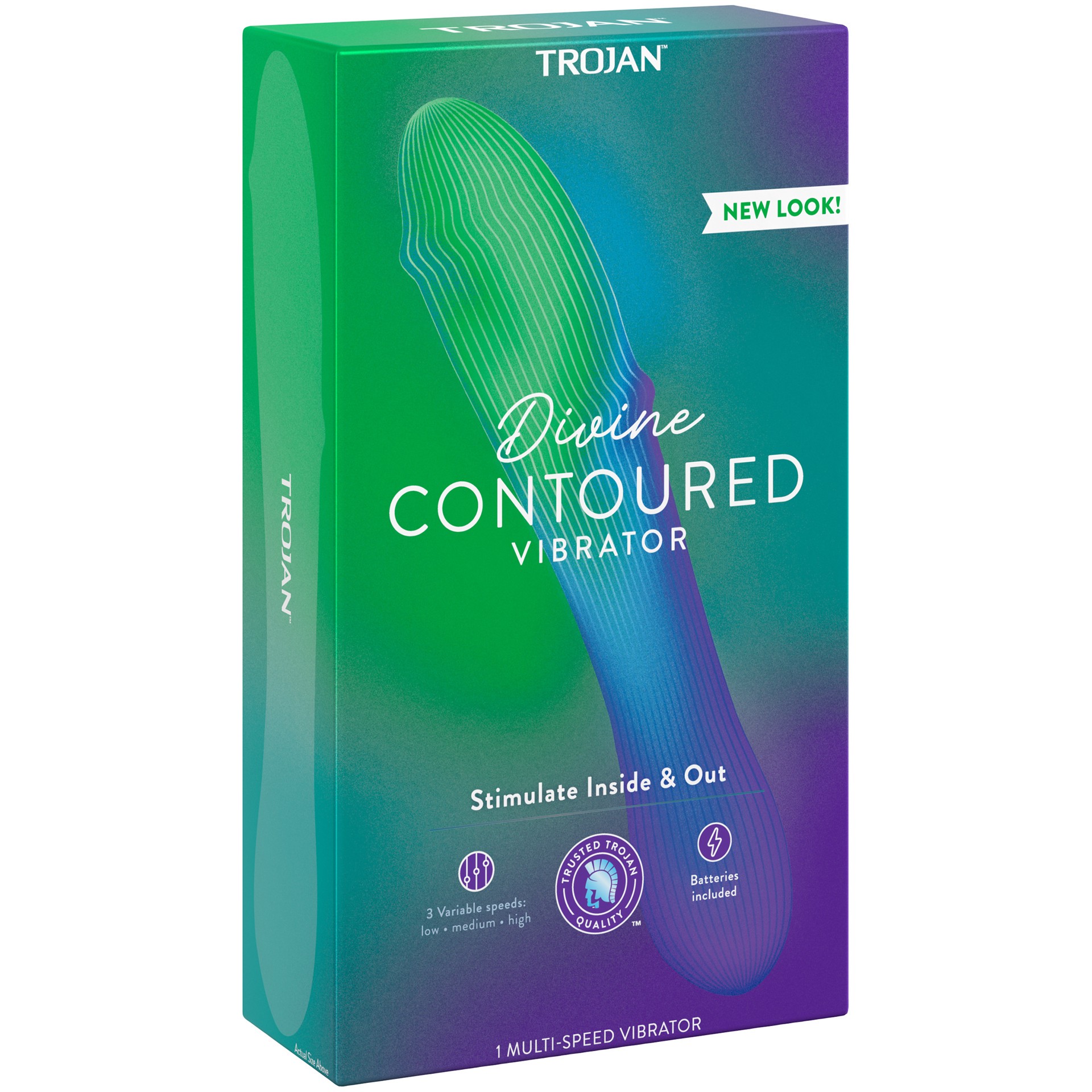 slide 3 of 4, TROJAN Vibrations Divine Multi-Speed Vibrating Massager, 1 ct