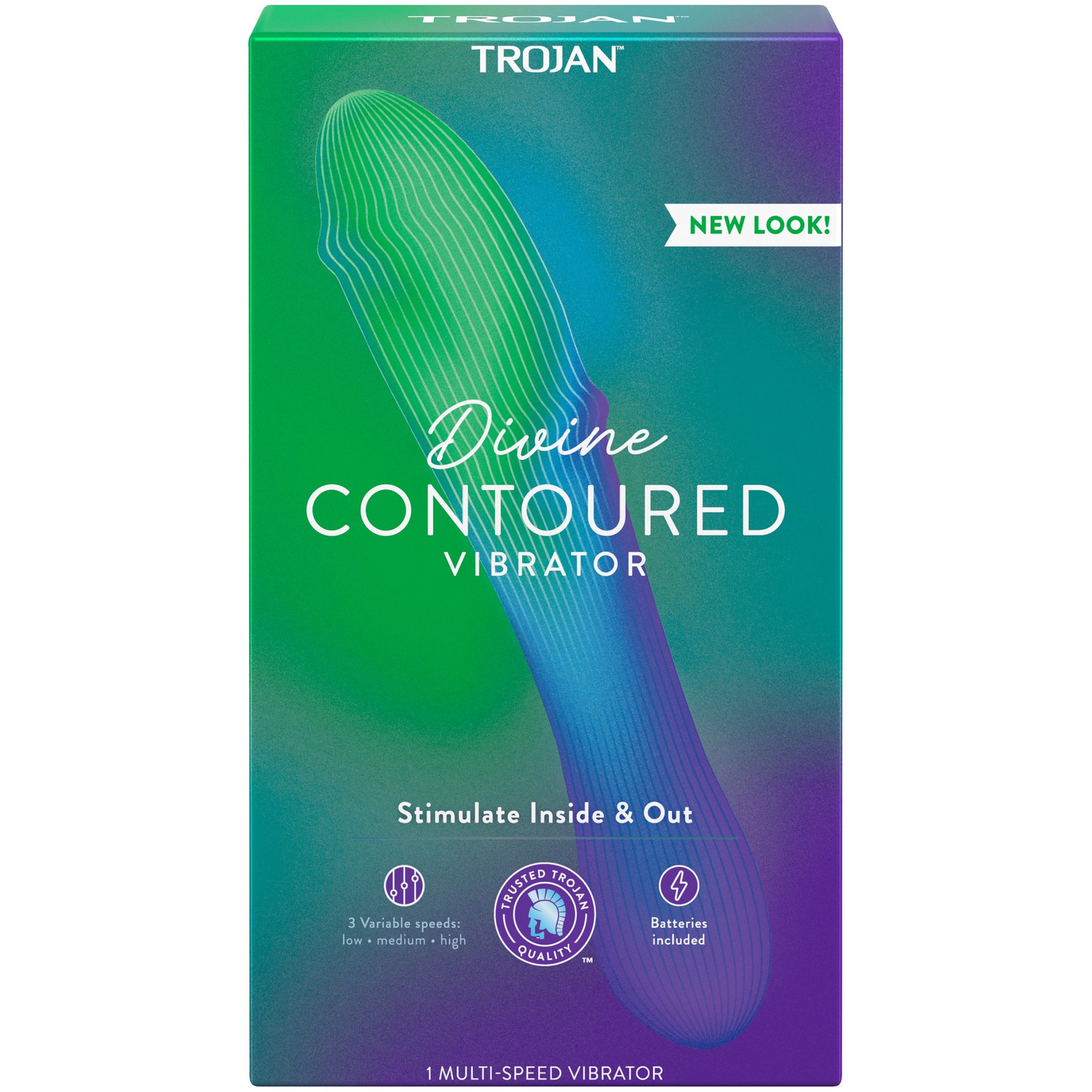 slide 1 of 4, TROJAN Vibrations Divine Multi-Speed Vibrating Massager, 1 ct